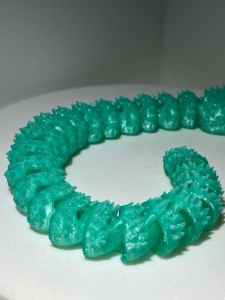 Dragao articulado em 3D cobra. Varias cores