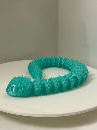 Dragao articulado em 3D cobra. Varias cores