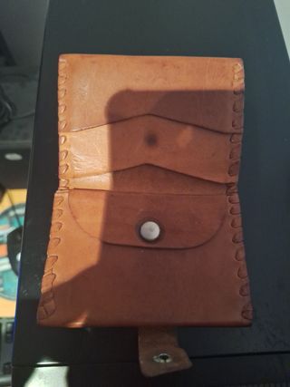 Cartera de piel autentica ,