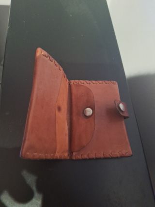 Cartera de piel autentica ,