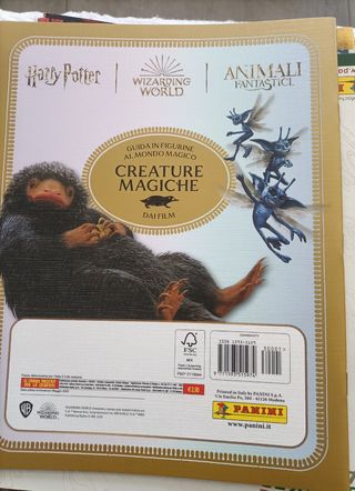 Album e figurine Harry Potter creature magiche.