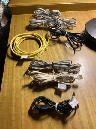 Lote cables RJ45, ethernet, USB mini-USB