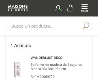 Sinfonier madera blanca