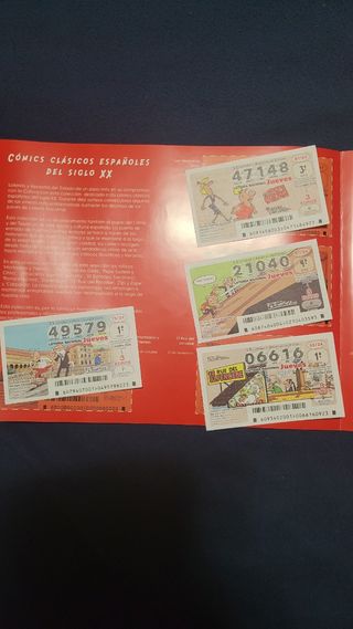 Decimos loteria comic español colección completa