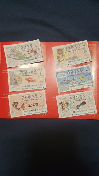 Decimos loteria comic español colección completa