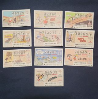 Decimos loteria comic español colección completa