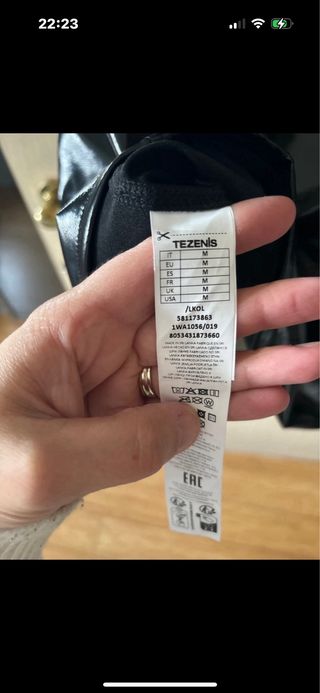 Vestito corto vinile tezenis