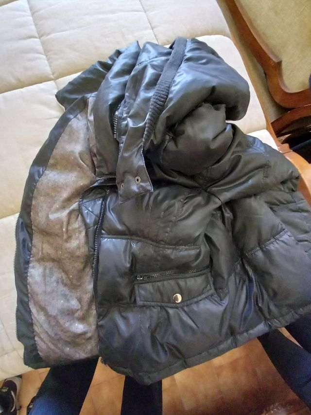 Chaqueta acolchada, mujer, color negro