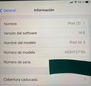 IPAD AIR-2 gen (2014) 64GB-WIFI+4G-GRIS ESPACIAL