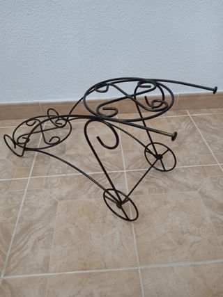 Macetero forja dos macetas