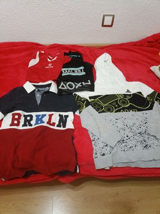 Confezione da 2 maglie per bambini e 3 magliette