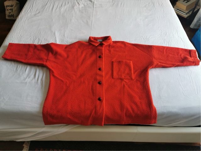 Giaccone in pura lana color mattone