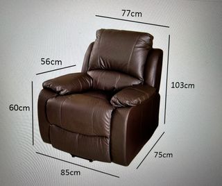 Sillón relax de piel