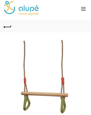 Columpio madera infantil 