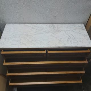 Cómoda antigua + espejo