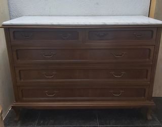 Cómoda antigua + espejo