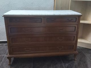 Cómoda antigua + espejo