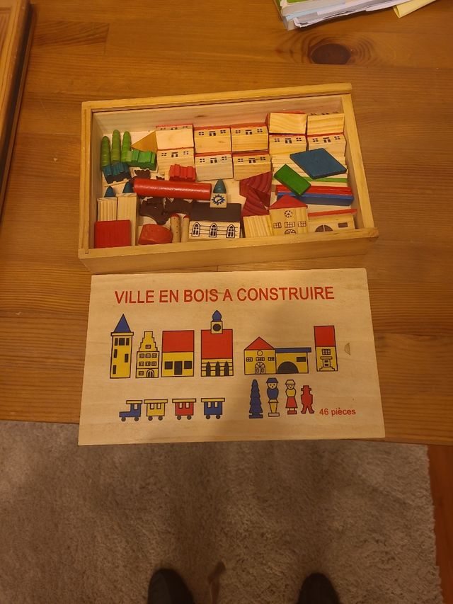 Juego construcion madera