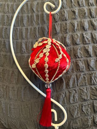 Bolas de navidad a mano