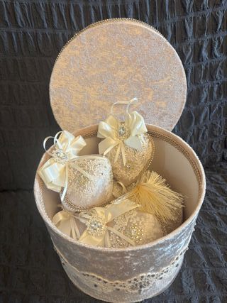 Bolas de navidad a mano