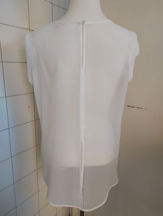 Top blanco lentejuelas T. L Kocca
