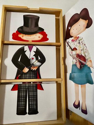 Juego Dressing mix puzzle vestidos - Imaginarium