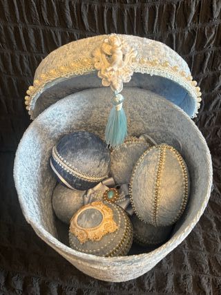 Bolas de navidad a mano