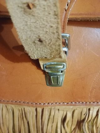 Bolso bandolera cuero artesanal