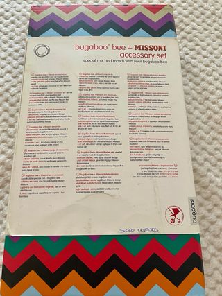 Bugaboo bee Missoni, capota y manta
