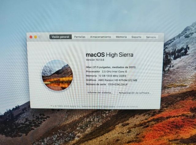 iMac 21.5 I5 12GB 500SSD