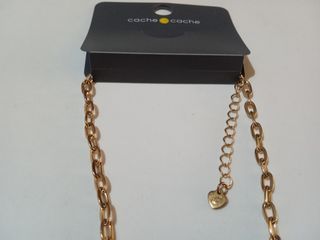 Collana colore oro con chiave e lucchetto donna