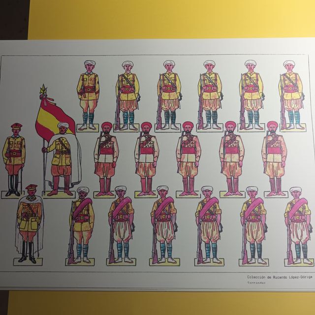 Recortables ejercito español Lote WCr - 5z