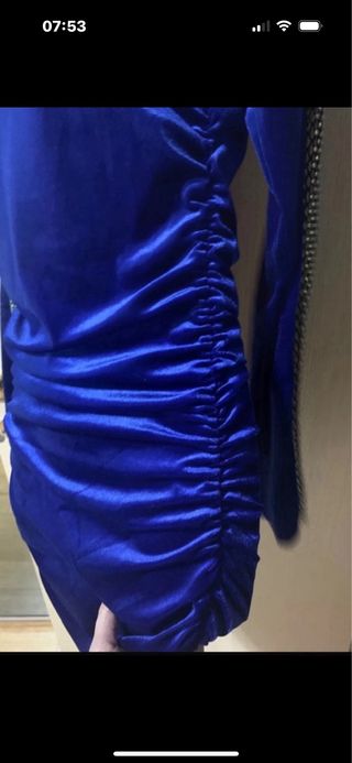 Vestito nuovo blu e brillantini