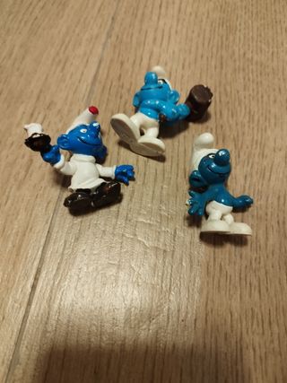Lote figuras pvc Schleich Pitufos Smurfs vintage