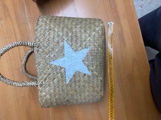 Lote de dos cestas de mimbre