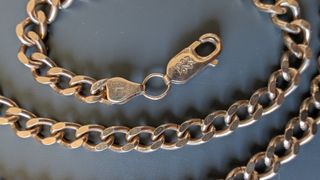 Cadena cubana plata 925 bañada en oro