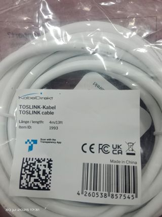 Cable óptico audio digital NUEVO ‼️