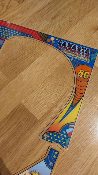 Juego de plásticos pinball Canasta 86