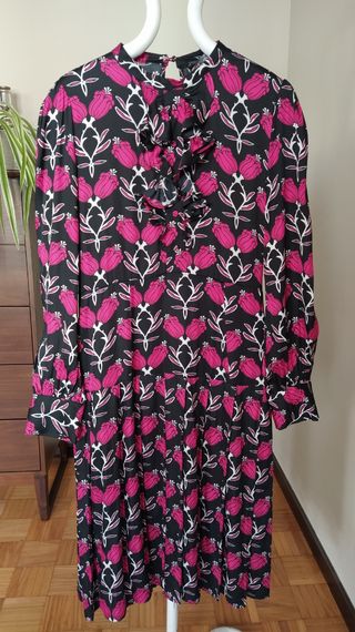 Vestido midi vestir nuevo talla M