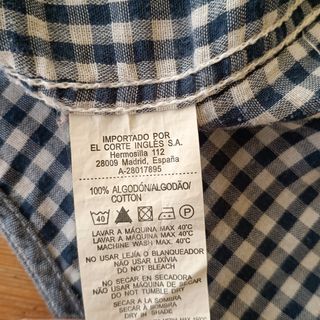 Camisa manga larga niño