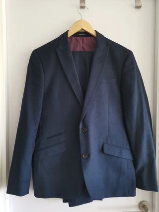 Traje Blazer y Pantalon Azul Marino