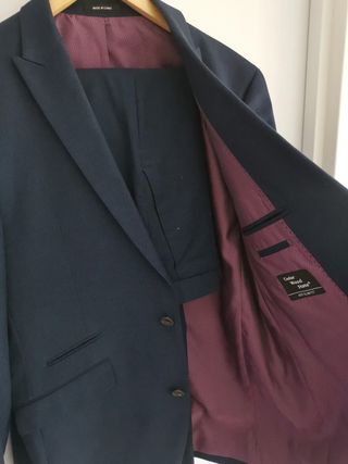 Traje Blazer y Pantalon Azul Marino