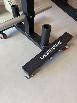 Soporte para discos de pesas con rueda- Lacertosus