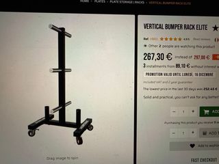 Soporte para discos de pesas con rueda- Lacertosus