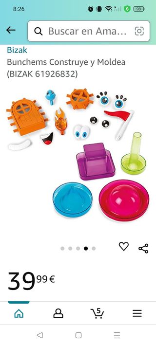 Bunchems construye y moldea Bizak