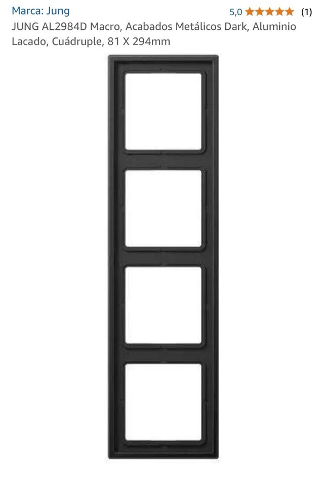 Marco Jung LS 990 Dark cuadruple Aluminio lacado