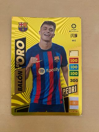 Cromo BALÓN DE ORO PEDRI  Barcelona PANINI Adrenal