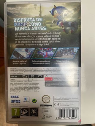 Videojuego sonic Feontiers