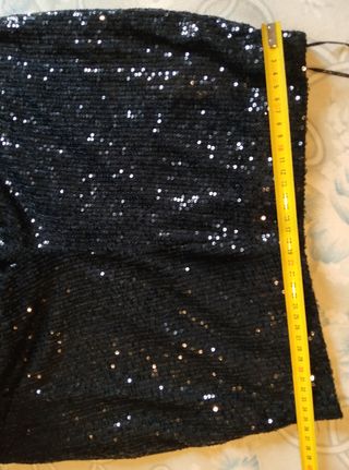 Conjunto lentejuelas pantalón flare + top