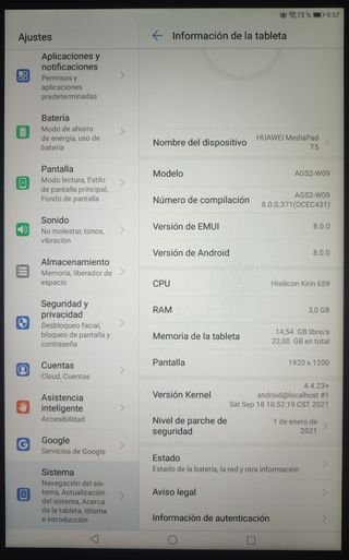Tableta Huawei T5